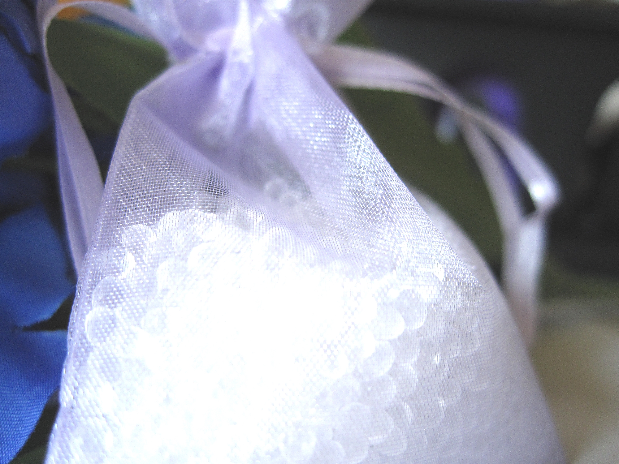 Lavender Scented Aroma Sachet Beads In Organza Bag 3 Bags Weighing 1